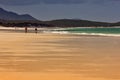 Whitsunday Island beach walk Royalty Free Stock Photo